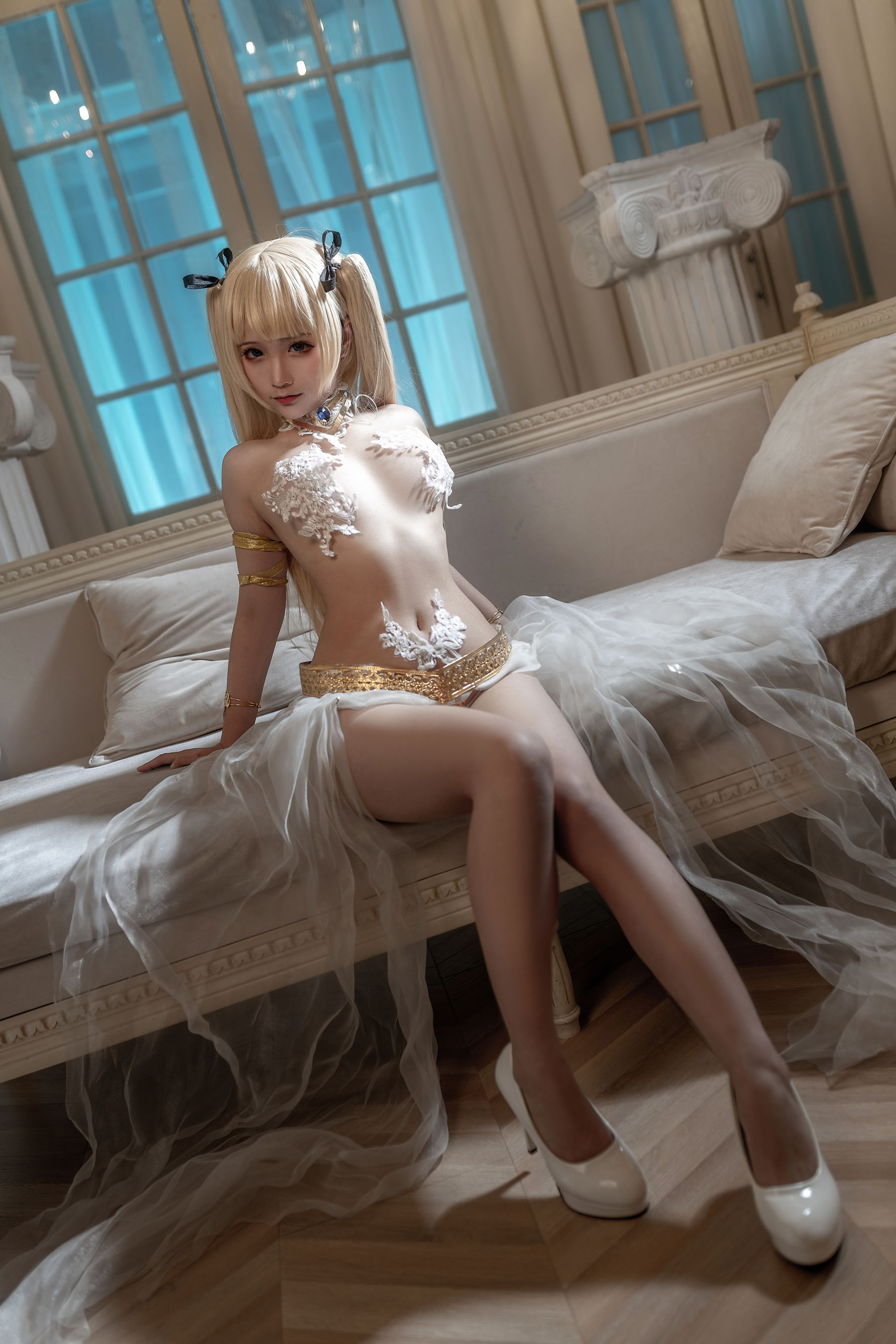 动漫博主蠢沫沫 – 玛丽罗斯礼服 Cosplay-第2张