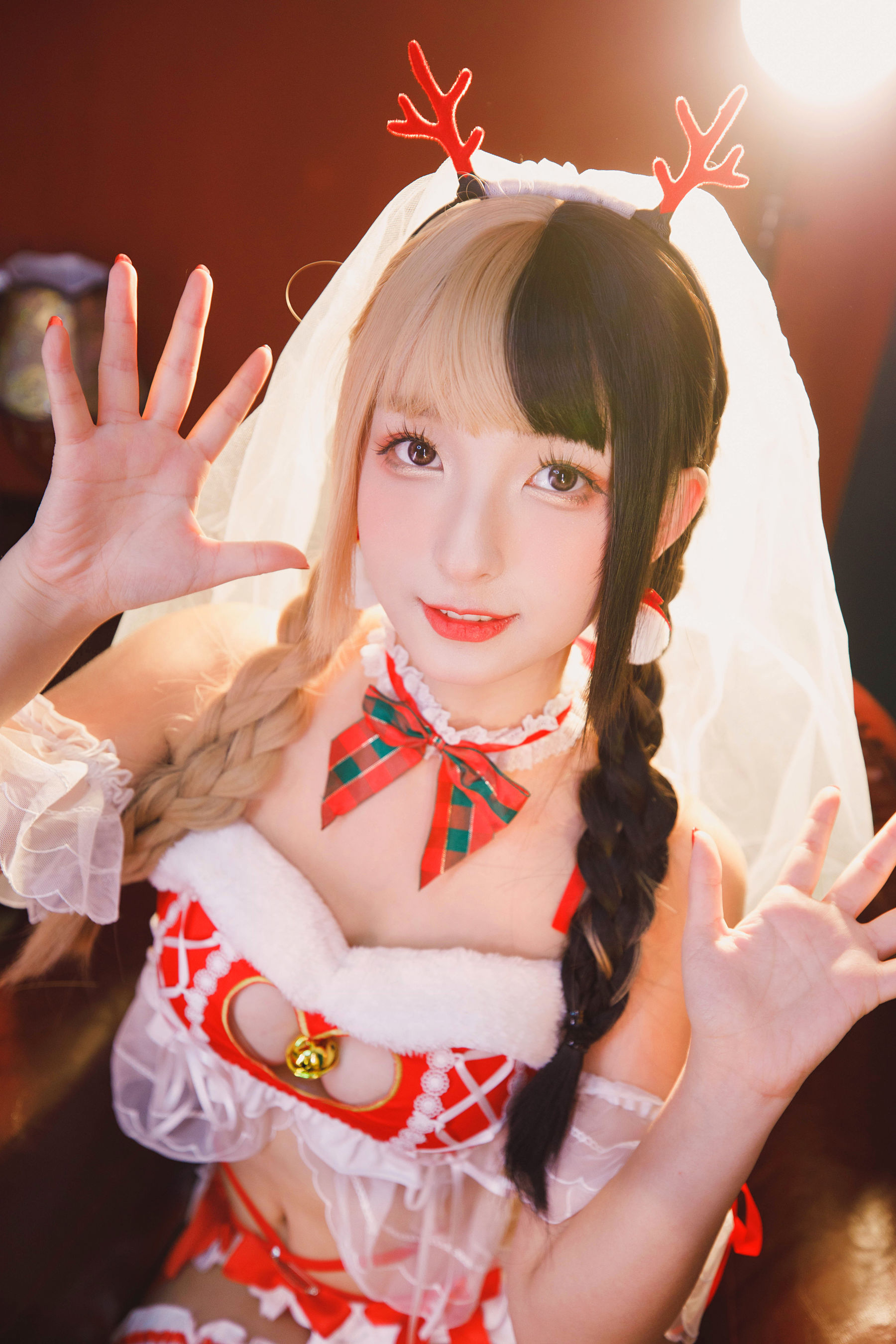 萝莉神楽板真冬之鹿の恩返し Cosplay-第5张