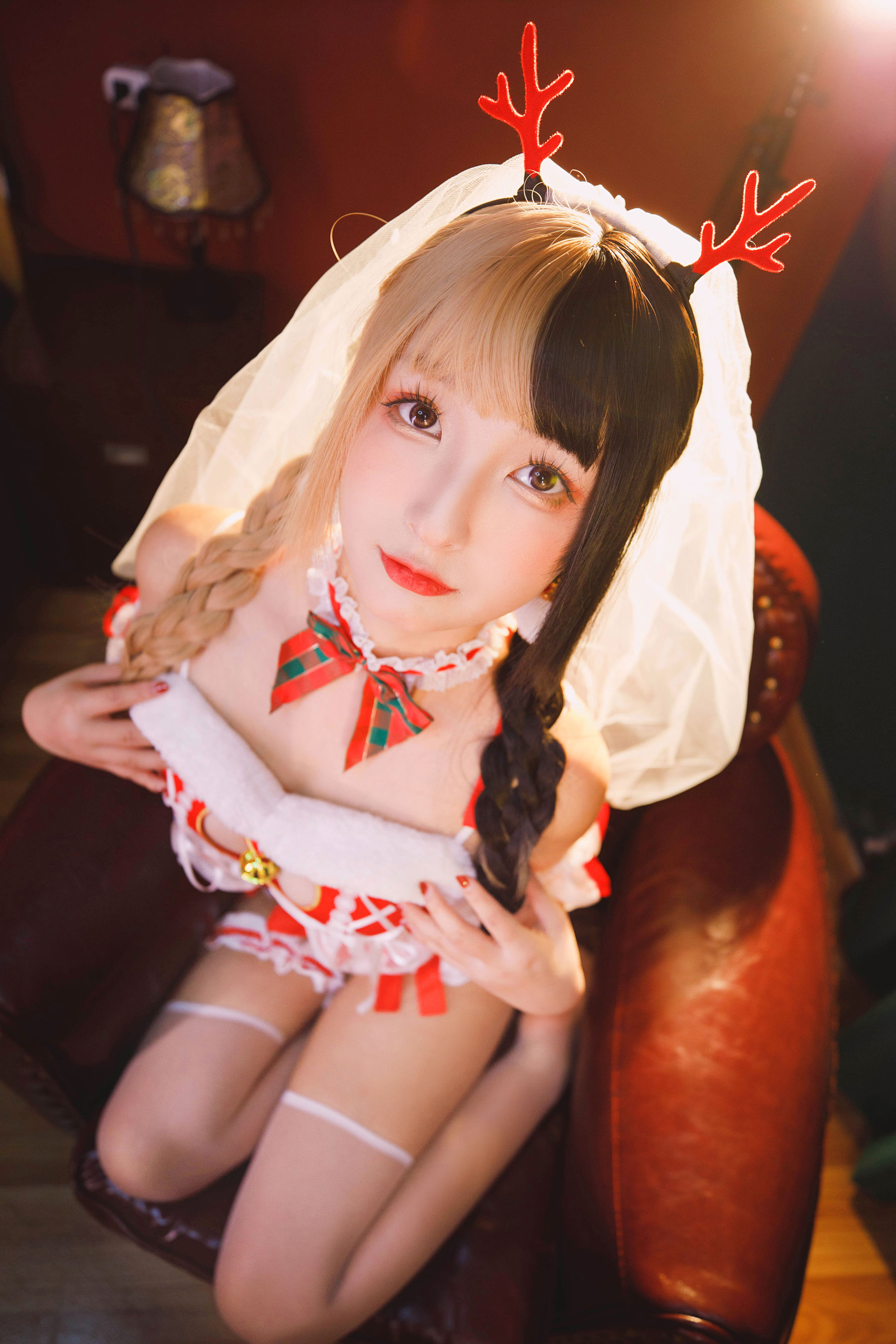 萝莉神楽板真冬之鹿の恩返し Cosplay-第4张